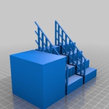 stairs architecture g-gage buildings structures 3d print model - Mito3D