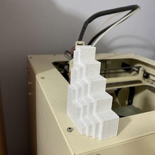 Treppe Kerze Deko Kunst Wachs Bienenwachs 3d print model - Mito3D