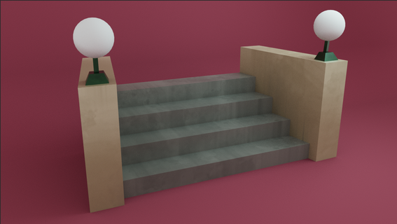 stairs glued fa ade 3d print model - Mito3D