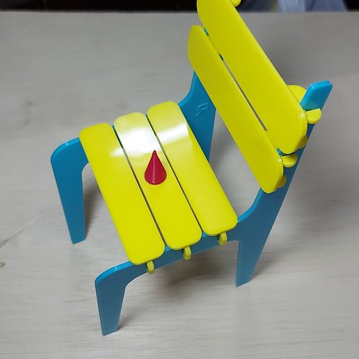 pieu chaise pile art drôle travail 3D print model - Mito3D