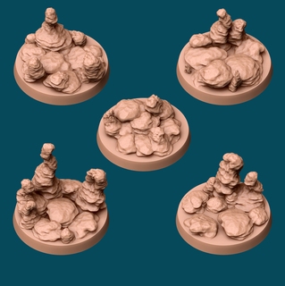 stalagmite base pack presupported base base pack board game dnd dnd base dungeons dragons fantasy frostgrave mini miniature pathfinder pre supported rpg stalagmite tabletop ttrpg wargame supports  3d print model - Mito3D