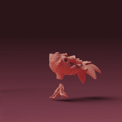 stalk - plant dragon 3 heads ball jointed wings game creature fantasy postapocalypse unit miniature wargaming modelkit tabletop 3d print model - Mito3D