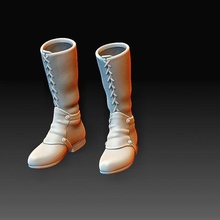 stalker boots fashion cloth armor people gadget art toy high poly 3d print model - Mito3D