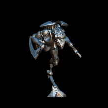 acosadores x4 juego mesa guerra batalla necrones necrón tecnología desaliñado horus tropas ciencia ficción 40k martillo 3d print model - Mito3D