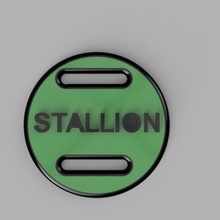 stallion identification plate jewelry horse colt tag 3d print model - Mito3D