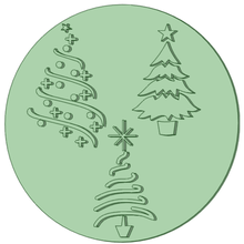 timbre Noël arbre 6cm outil arbres 3d print model - Mito3D