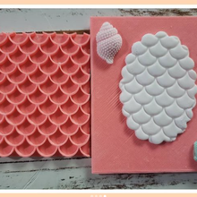 stamp cookie fish scales texture 3d print model - Mito3D