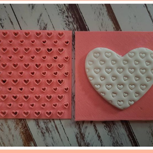 pul kurabiye kalpler doku Sanat kesme kesici cookie cutter kek Dükkan fırın süs mutfak kalp 3d print model - Mito3D