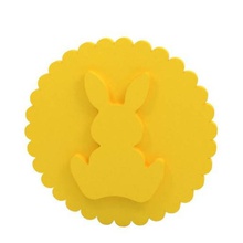 sello de la galleta estampilla casa bunny pascua cookie cupones 3d print model - Mito3D