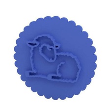 stamp cookie home easter sheep 3d print model - Mito3D