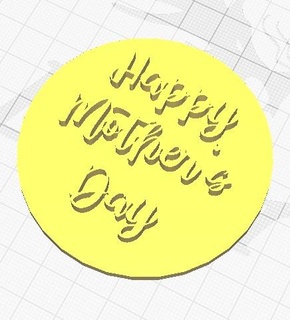 stamp happy mothers day 1 day mother mother's day  3d print model - Mito3D