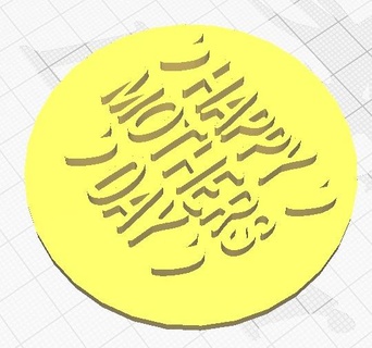 stamp happy mothers day 2 motherday mothersday 3d print model - Mito3D