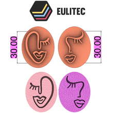 timbre polymère argile sourire tampon euliteccom lorren3d bijoux coupeurs rouleau stl formes descendu minimal mode 3d print model - Mito3D