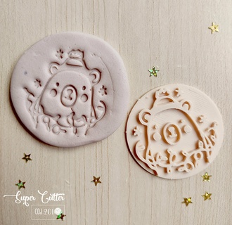 stamp cookie cutter cookies christmas bear Home cutting seal cookiecutter ositonavideño 3d print model - Mito3D
