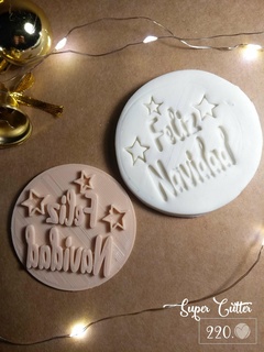 stamp merry christmas cookies dough Home cutting seal cutter cookiecutter mass merrychristmas 3d print model - Mito3D