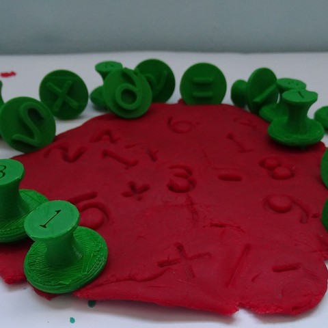 pul numara hamuru oyun clay tamponlar Prş yaratılış oyuncak istatistikler 3D print model - Mito3D
