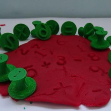 pul numara hamuru oyun clay tamponlar Prş yaratılış oyuncak istatistikler 3d print model - Mito3D