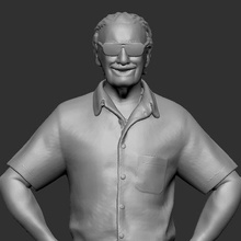 stan lee art stan lee marvel avengers creator comics statue figure 3d print model - Mito3D