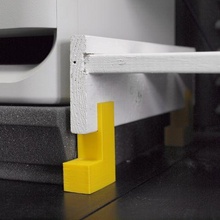 stand - ikea albert hack computer leg foot feet connector reuse 3d print model - Mito3D