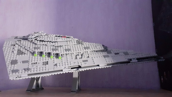 In piedi 75190 episodio viii ordine stella distruttore nave imperiale 3d print model - Mito3D