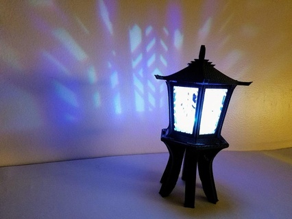 stand asian lantern led scans replicas 3d print model - Mito3D