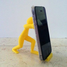 stand cellphone gadget mobile phone smartphone man iphone ipad holder 3d print model - Mito3D