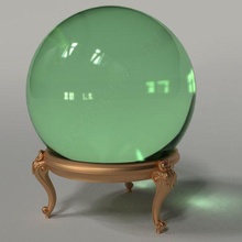 supporter cristal Balle décor titulaire soutien baroque rétro ancien sphère globe piédestal 3d print model - Mito3D