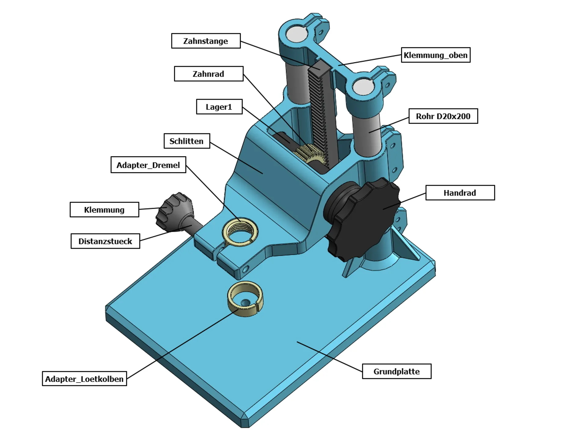 stand dremel soldering iron melting Tools aid 3D print model - Mito3D