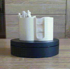 ayakta durmak kulak tomurcuklar kozmetik pedler 3d print model - Mito3D