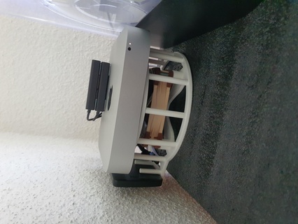 ficar pé mac mini 2014 espaço cópia segurança Difícil disco ventilador Mac resfriamento 3d print model - Mito3D