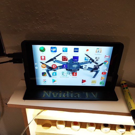 stand nvidia shield gadget tv tablet 3D print model - Mito3D