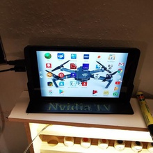stand nvidia shield gadget meuble tv de la tablette 3d print model - Mito3D