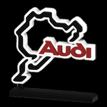 estante soporte rburgring circuito logo audi 3d print model - Mito3D
