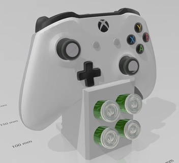 supporter Xbox manette batterie titulaire soutien jeu 3d print model - Mito3D
