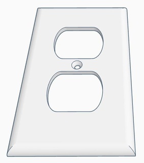 standart elektrik çıkış tabak ev cor gadget 3d print model - Mito3D