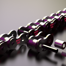 standard di catena a rulli - ansi 160 art cadena corrente conveyorchain pignoni le catene rollerchain 3d print model - Mito3D