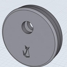 standart yuvarlak anahtar kapaklar gadget kapak pelerin 3d print model - Mito3D