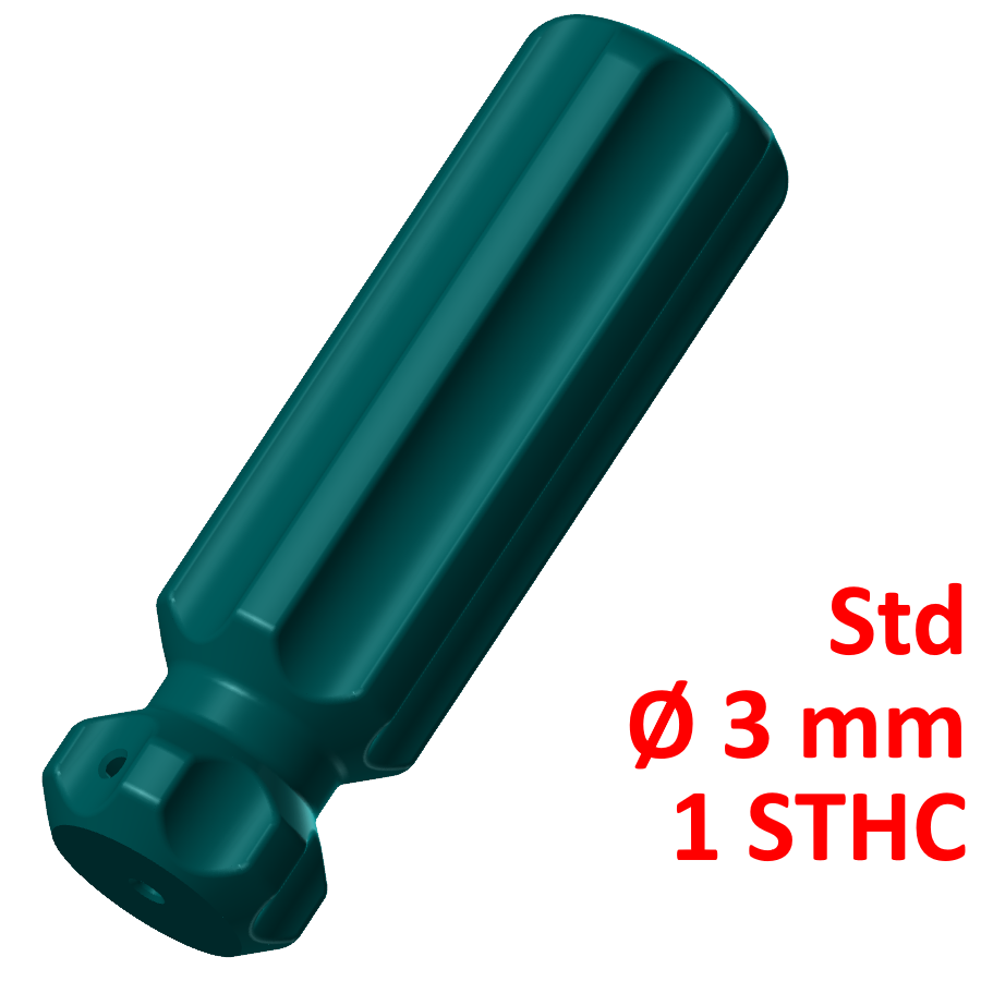 standard screwdriver handle 3 1 needle screw sleeve 3D print model - Mito3D