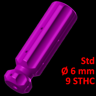 standard screwdriver handle 6 9 screws sleeve 3d print model - Mito3D