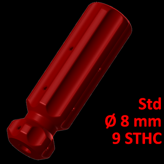 standard screwdriver handle 8 9 screws sleeve 3d print model - Mito3D