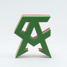 standing canelo alvarez logo 3d print model - Mito3D