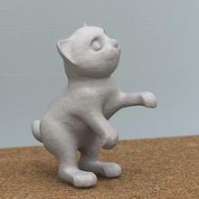 standing cat game animals 3d print model - Mito3D