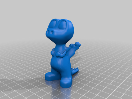 in piedi Drago supporti supporto animali creature arte 3d print model - Mito3D