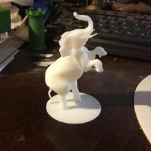 standing elephant art animal toy 3d print model - Mito3D
