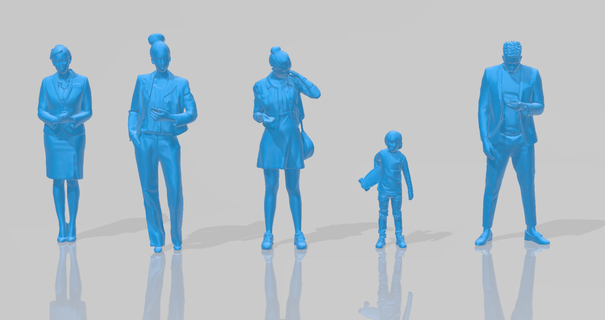 standing figures pack 1 4 3d print model - Mito3D