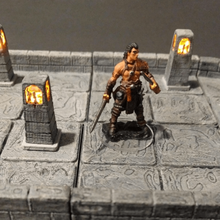 lámpara de pie led los aretes la luz - 28mm juego juegos warhammer quest mordheim heroquest frostgrave no molestar 3d print model - Mito3D