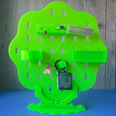 ayakta pegboard ev tablero mandallar organizatör oficina joyas skadis organizasyon n delikli yazı tahtası 3d print model - Mito3D