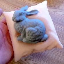 stanford bunny repouso travesseiro arte 3d print model - Mito3D