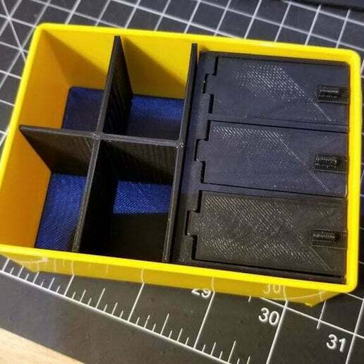 Stanley 014725r organizador grande 3 compartimiento tapas 4 contenedores portaherramientas_cajas 3D print model - Mito3D