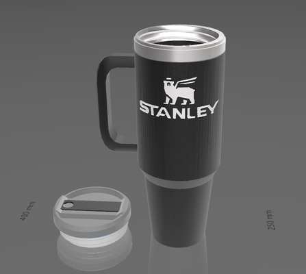 stanley cup container holder rich fake tumbler 3d print model - Mito3D